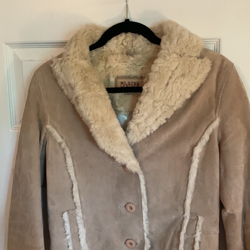 Wilson’s Suede Shearling Jacket  Size Small